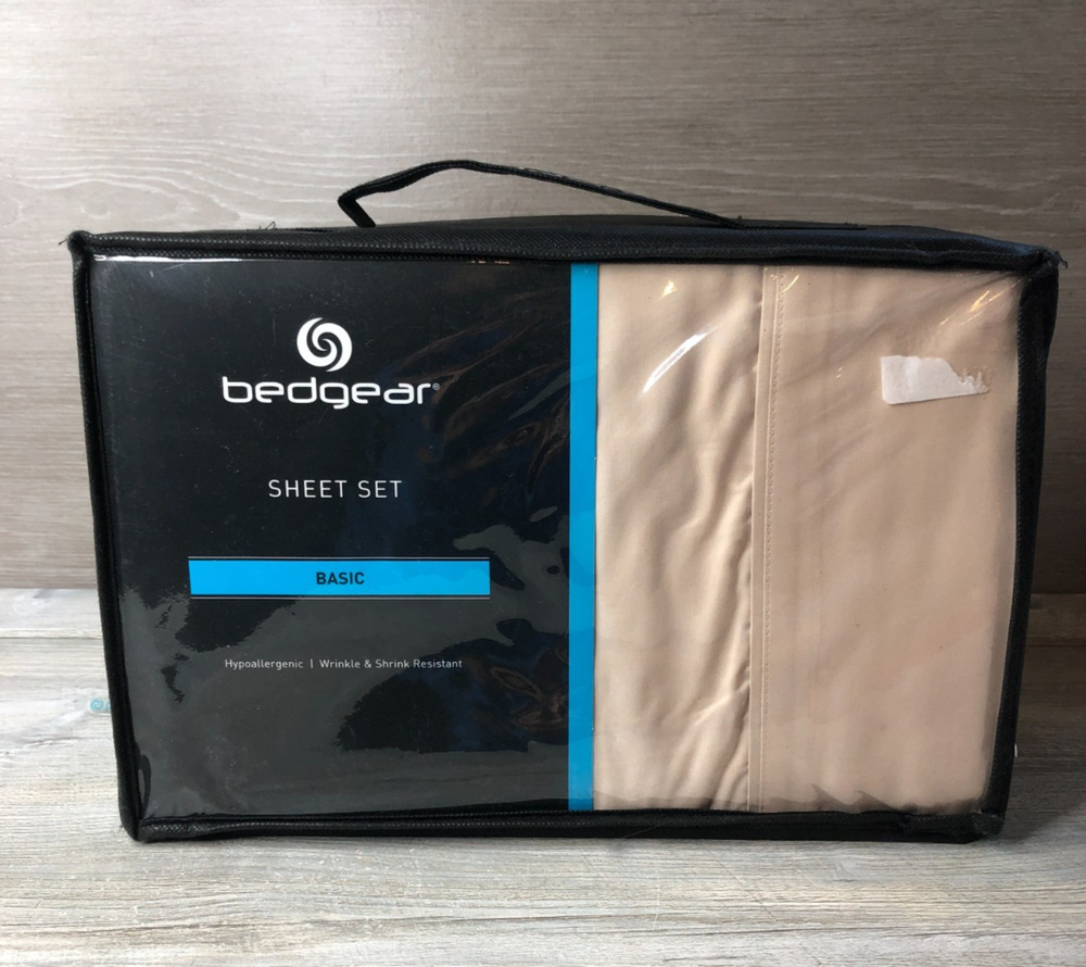 bedgear Basic Sheet Set King/Cal King in Sand Hypoallergenic Wrinkle Resistant